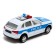 Metal car "Police jeep", inertial, light and sound, scale 1:43