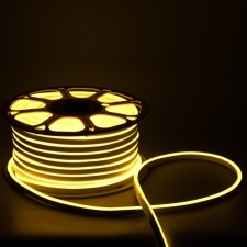 Flexible neon Uniel 8 × 16 mm, IP67, 50 m, SMD2835, 120 LED/m, 10 W/m, 220 V, glow warm white