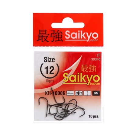 Hooks Saikyo KH-1000 Sode Ring BN No. 12, 10 pcs