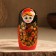Nesting doll "mountain ash", black handkerchief, 5 puppet, 18 cm