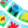 Garland on the tape "Happy Birthday", length 160 cm, blue tractor