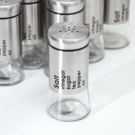 A set of containers for spices from glass "Style", 170 ml, 5.5 × 11 cm, 12 pcs-2