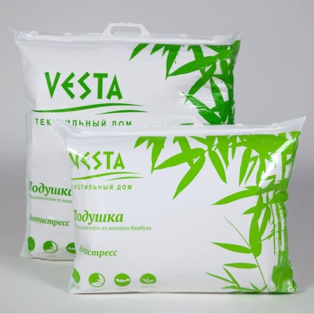 Pillow pillow 50x70 cm, bamboo fiber, gloss-satin fabric, p/e 100%-1