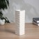 VAZ Coramics Table "Thiago" waves, 18x5.5 cm, white