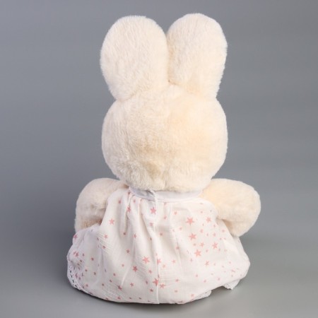 Soft toy "Little Friend", Bunny in a white dress-5