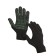 Gloves, hb, knitting grade 7, 6 threads, size 10, with PVC dots, black, Greengo