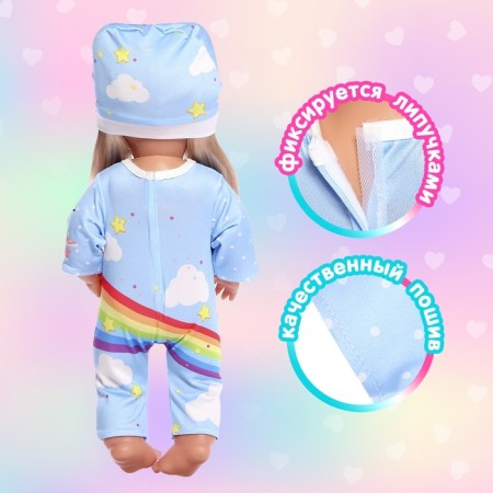 Clothing for the Pool "Rainbow Unicorn": overalls, cap-1