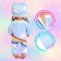 Clothing for the Pool "Rainbow Unicorn": overalls, cap