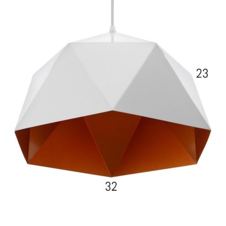 Lamp Bayerlux "Anter" E27 40W White-gold 32x32x23-123 cm-2