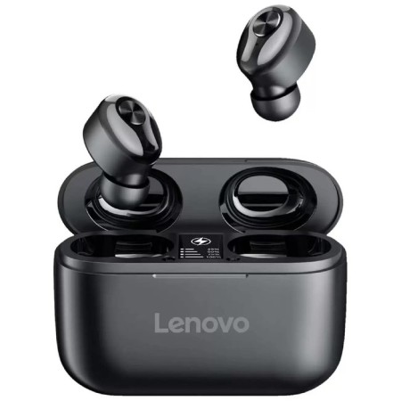 Wireless headphones Lenovo HT18, TWS, vacuum, microphone, BT 5.0, 40/1000 mAh, black