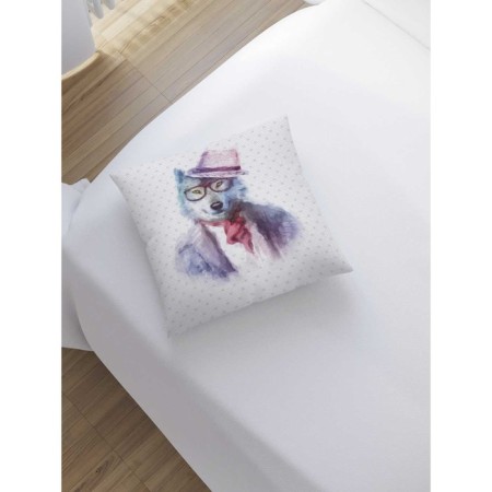 Pillowess decorative “Wolf in a hat”, on a zipper, size 45x45 cm-1