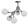 Chandelier "Molecule" 5he27 chrome 60x55x52 cm
