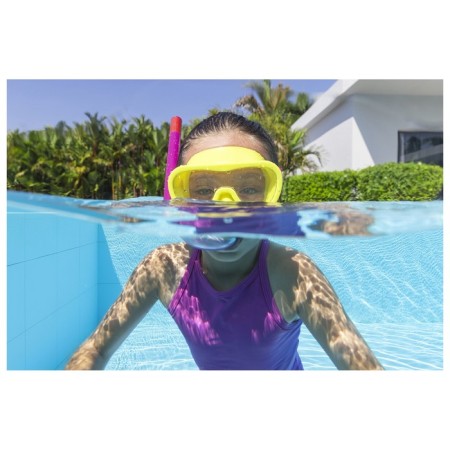 Essential Lil ’Glider swimming set: mask, pipe, 3 years old, girth 48-52 cm, color mix, 24036 Bestway-3