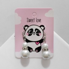 Earrings with pearls 