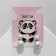 Earrings with pearls "double" Sweet Love, white color in silver