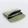 Women's wallet on magnet, green color