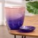 Flower pot with pallet No. 3 "Aleb" pink-violet, 1 liter