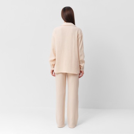 Комплект женский (рубашка, брюки) KAFTAN "Basic" р. 48-50, молочный-5