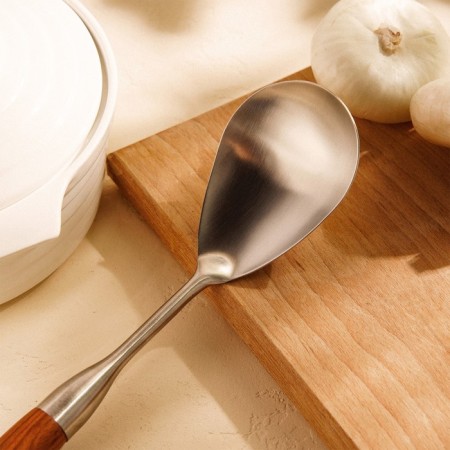 A garnet spoon made of stainless steel Sl Home "Rustik", 33 × 8 cm, silver color-8