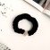 Hair gum "Brilliant fairy tale" velvet star, 7 cm, black