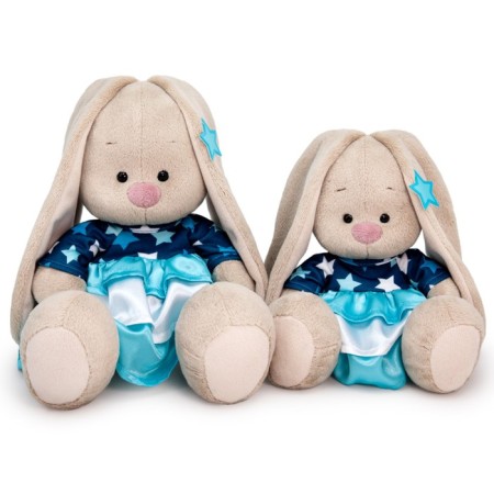 Soft toy "Bunny mi in a dress with stars", 18 cm-3