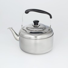 Kettle with stainless steel whistle, 5 l, chrome color