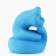 The piggy bank "Snake", Blue, 15.5 x 12.5 cm