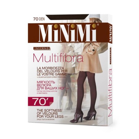 Women's tights minimi multifibra, 70 den, size 6, color MOKA-1