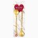 Tablespoons with suspensions “to the one I love very”, 2 pcs., 3 x 15 cm.