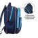 School backpack, 36 x 23 x 13 cm, ergonomic back, calligrata n "Magic unicorn"