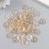 Buttons plastic for creativity 2 punctures "Illusion" gold set 40 pcs 1.2x1.2 cm