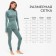 Women's thermal underwear (longshit, leggings) minku color khaki, river 42