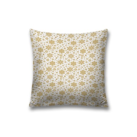 Pillowess decorative "Golden Snowflakes", on lightning, size 45x45 cm