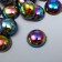 Decor for creativity Plastic "Half -Pesterpower Black holography" set 40 pcs 1.4x1.4x0.4 cm