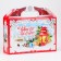 Gift New Year box 26 x 23 x 7 cm with handle
