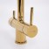 Kitchen mixer Wasserkraft A8377, double -leaf, with access to drinking, glossy gold 92401