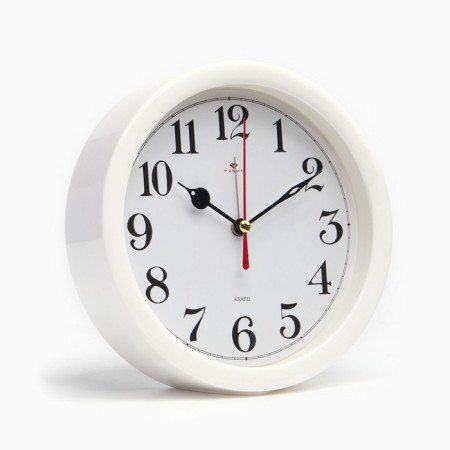 Two-Budger clock "Classics", D-15 cm, discrete move, on batteries