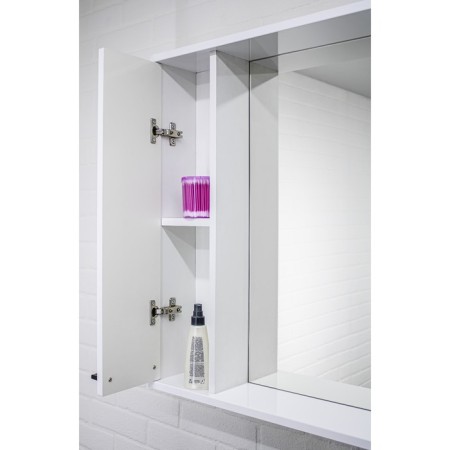Mirror Bathroom Cabinet Iceberg Contrast 60, Left-1