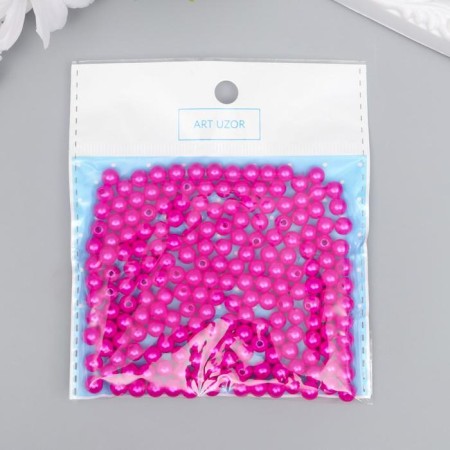 Beads for creativity plastic "Pink for Barbie" Set 200 pcs d = 0.6 cm mix-3