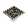Gag Aflorn AF10810C-10, d = 50mm, vertical, 100x100mm, brass, with a pattern, antique bronze