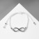 Dream bracelet is happiness, gray color, d = 6 cm