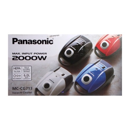 Пылесос PANASONIC MC-CG713A, мешок, 2000 Вт, 6 л, 65 дБ, шнур 5 м, синий-16