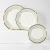A set of porcelain plates Royal, 3 objects: D = 18/23/25.7 cm, white color