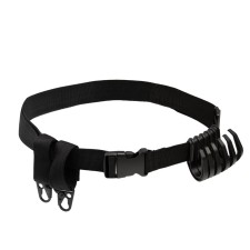 Tourist belt, with hooks, black, 140 cm