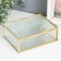 Casket glass with a metal frame "Rectangular with a sheet. Bark" 18.5x14x6.5 cm