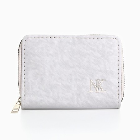 Women's wallet NK, 12x8 cm, gray color-2