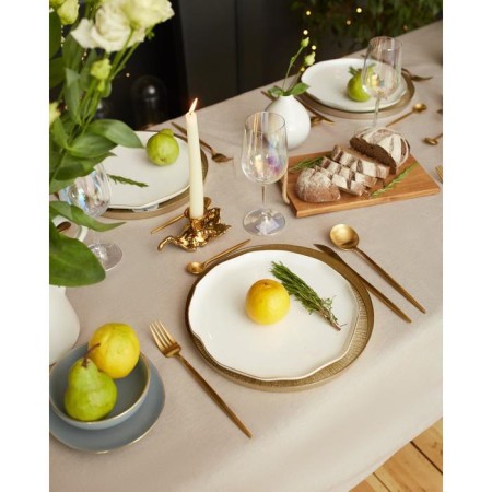 GPEC "Ethel" 110x165 cm ± 5cm, coffee color with gold thread, 100% cotton, 163 g/m2-4