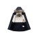 Winter park for a boy, height 128 cm, black color