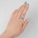 Ring "Snake" spiral, the color is silver, dimensionless