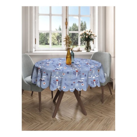 The tablecloth “Winter evening”, round, Saten, d = 150 cm-1